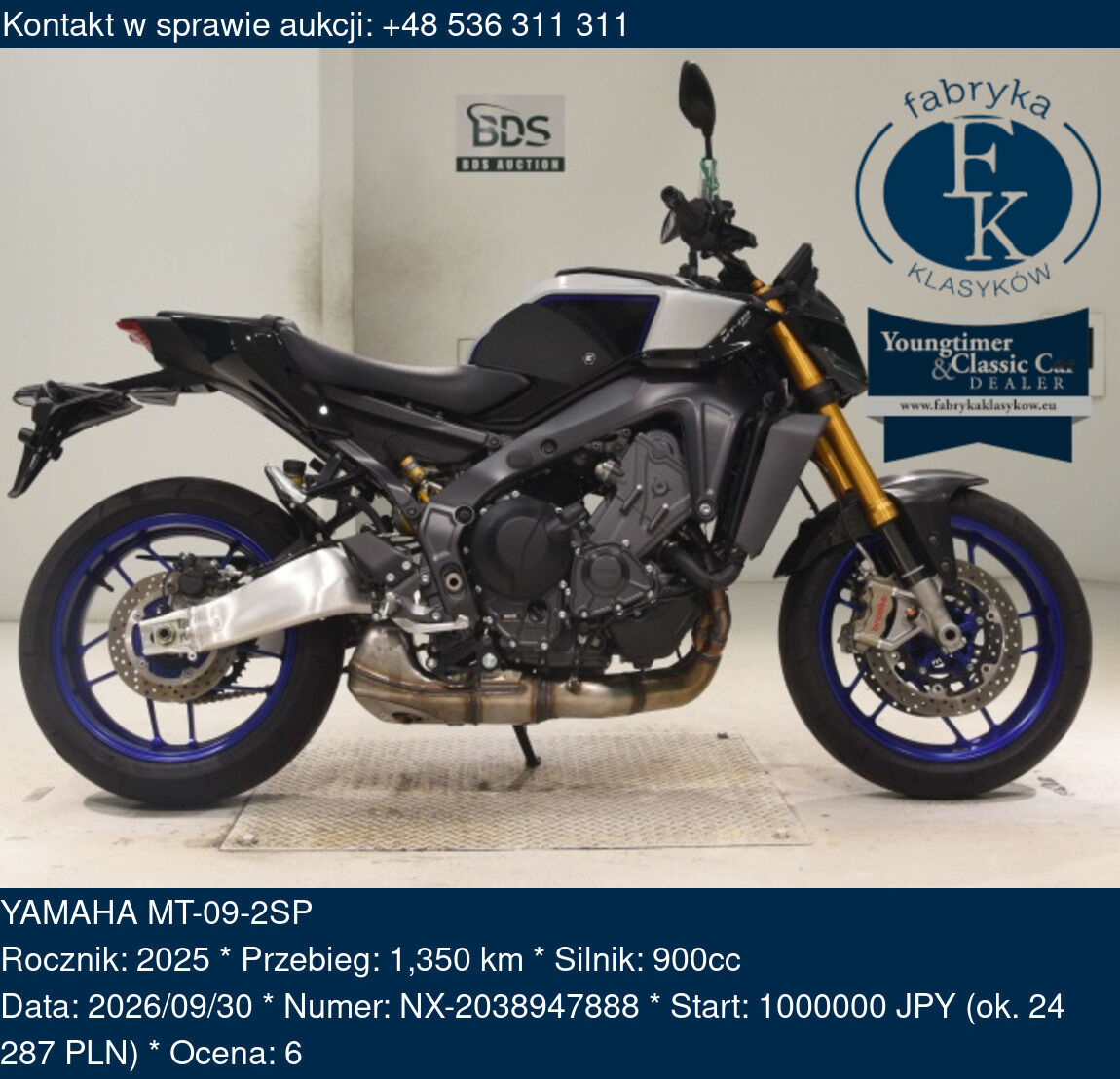 YAMAHA MT-09-2SP 2025 - zdjęcie 2