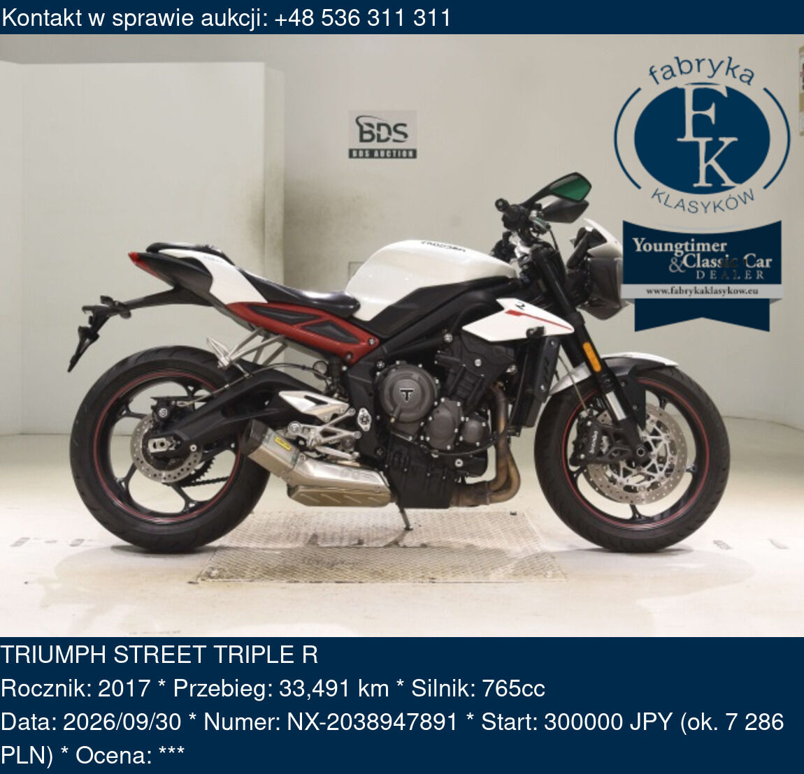 TRIUMPH STREET TRIPLE R 2017 - zdjęcie 2