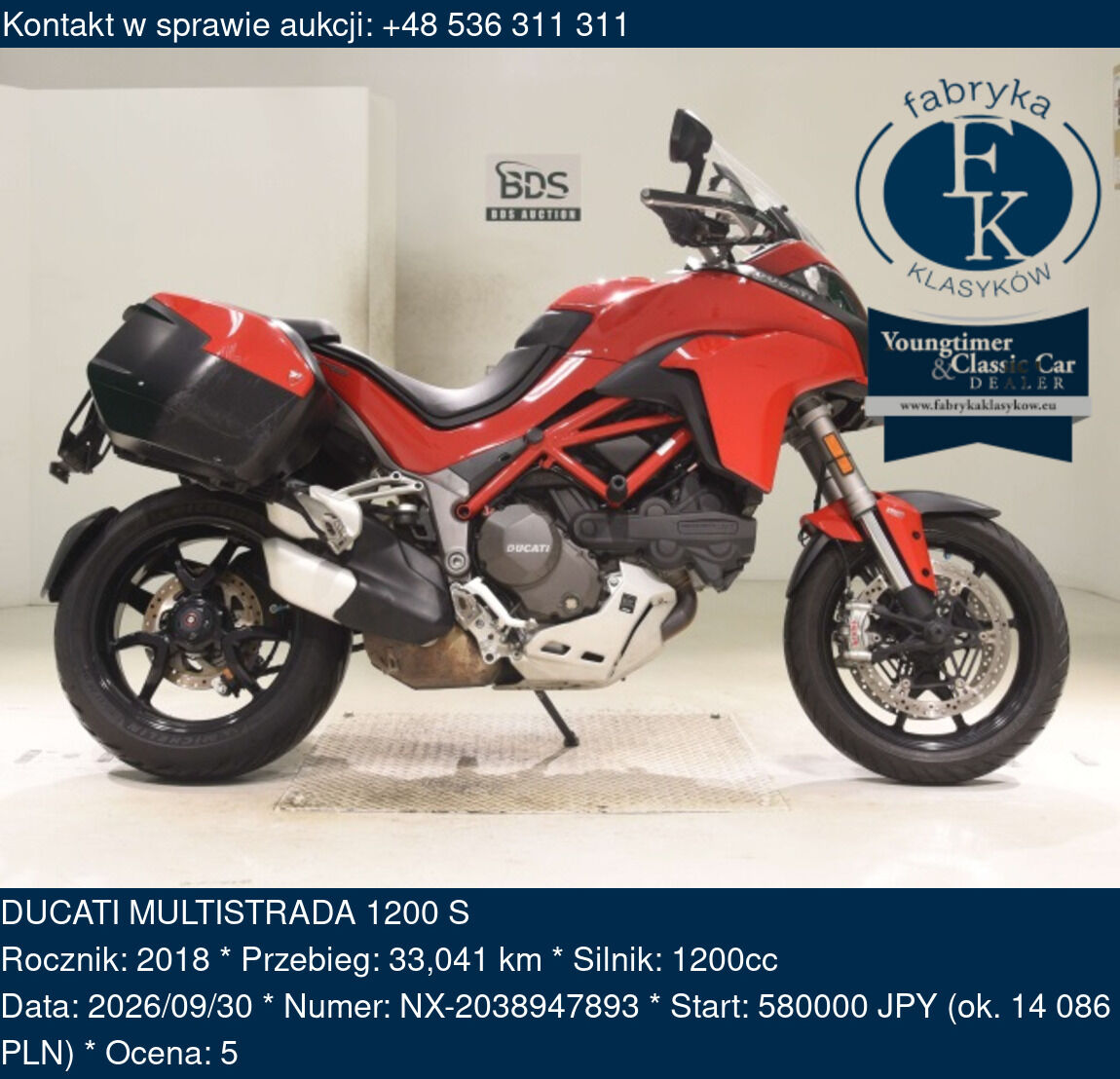 DUCATI MULTISTRADA 1200 S 2018 - zdjęcie 2