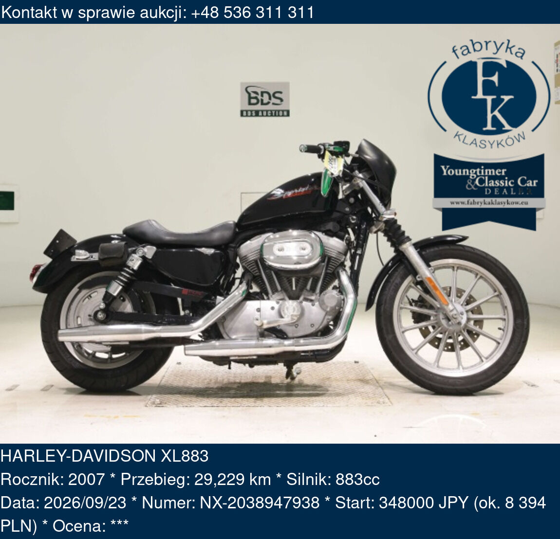 HARLEY-DAVIDSON XL883 2007 - zdjęcie 2