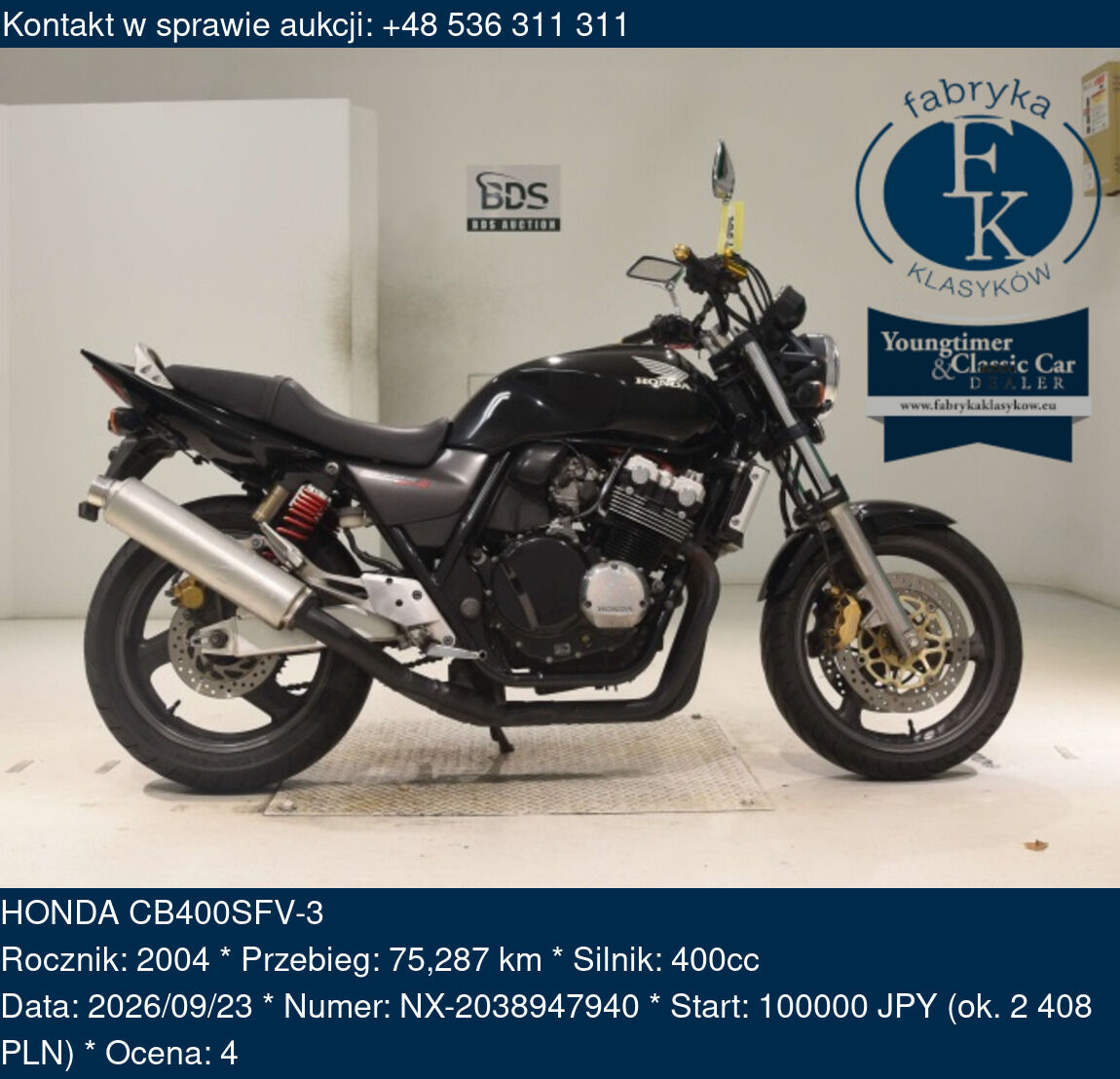 HONDA CB400SFV-3 2004 - zdjęcie 2
