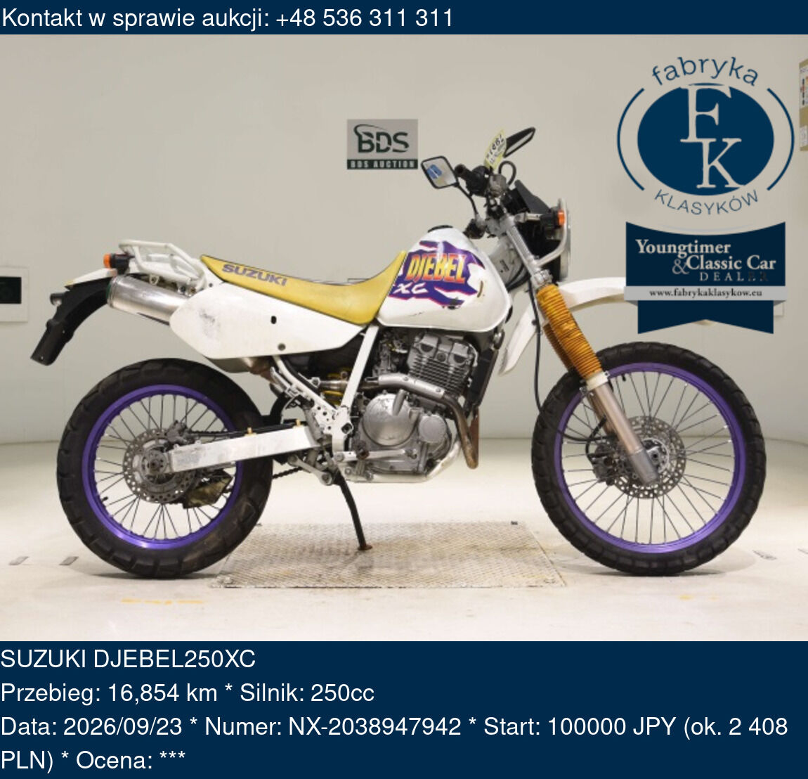 SUZUKI DJEBEL250XC  - zdjęcie 2