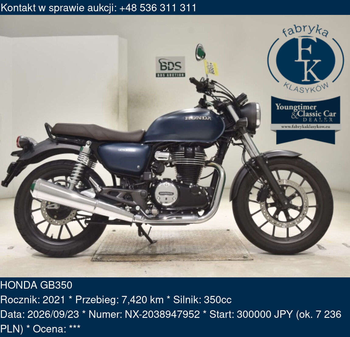 HONDA GB350 2021 - zdjęcie 2