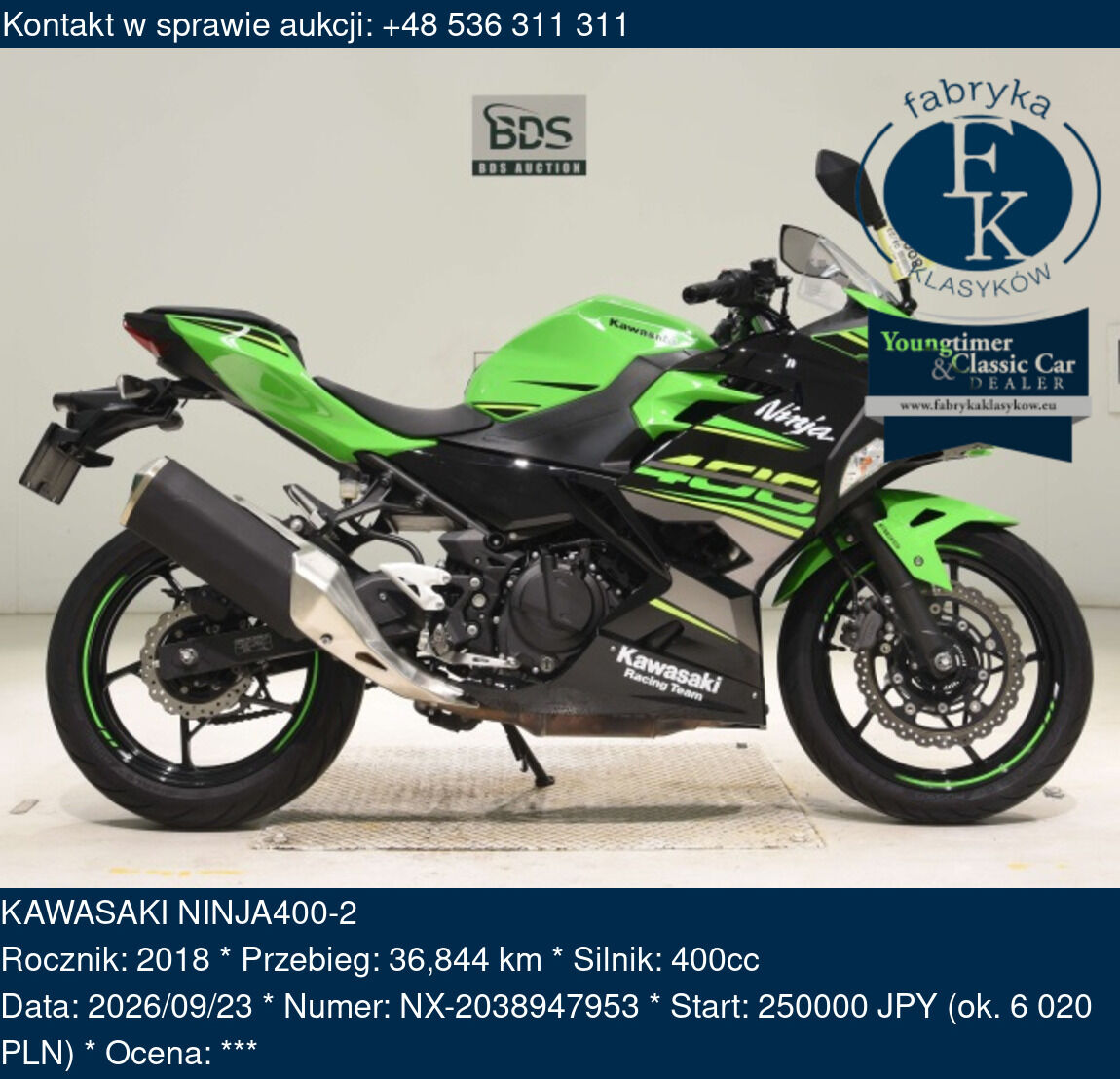 KAWASAKI NINJA400-2 2018 - zdjęcie 2