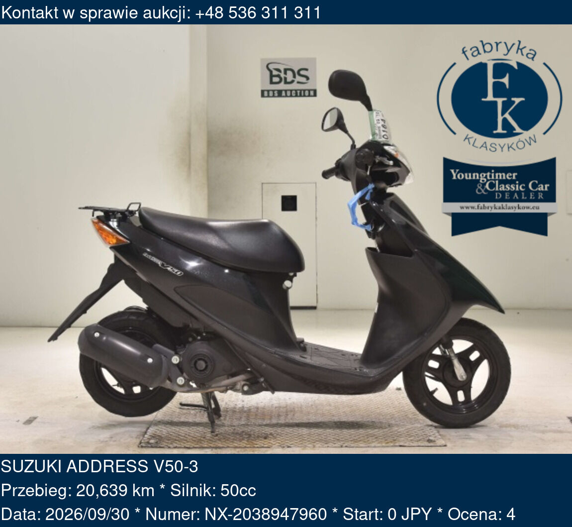 SUZUKI ADDRESS V50-3  - zdjęcie 2