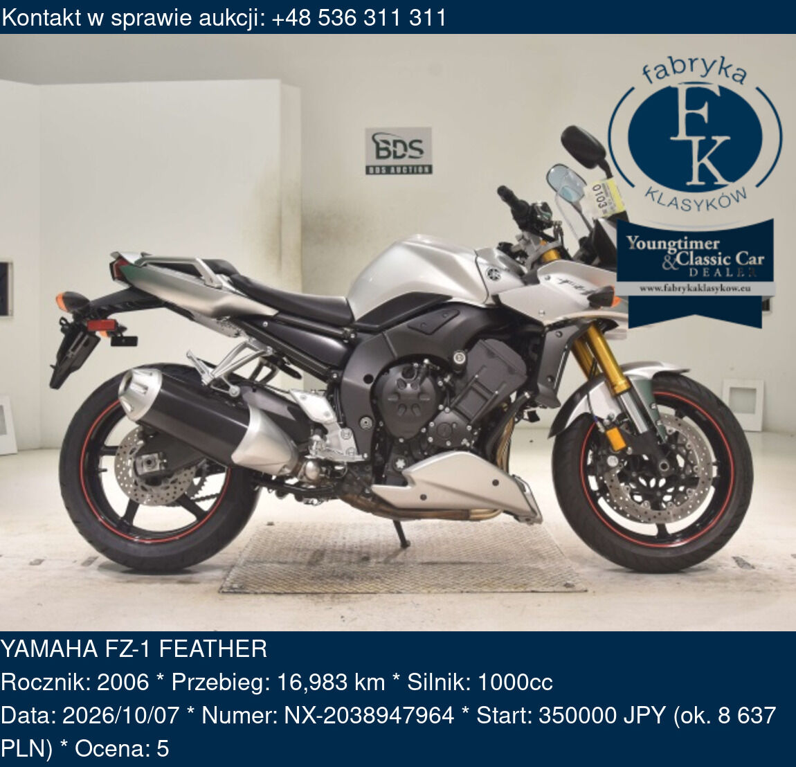 YAMAHA FZ-1 FEATHER 2006 - zdjęcie 2