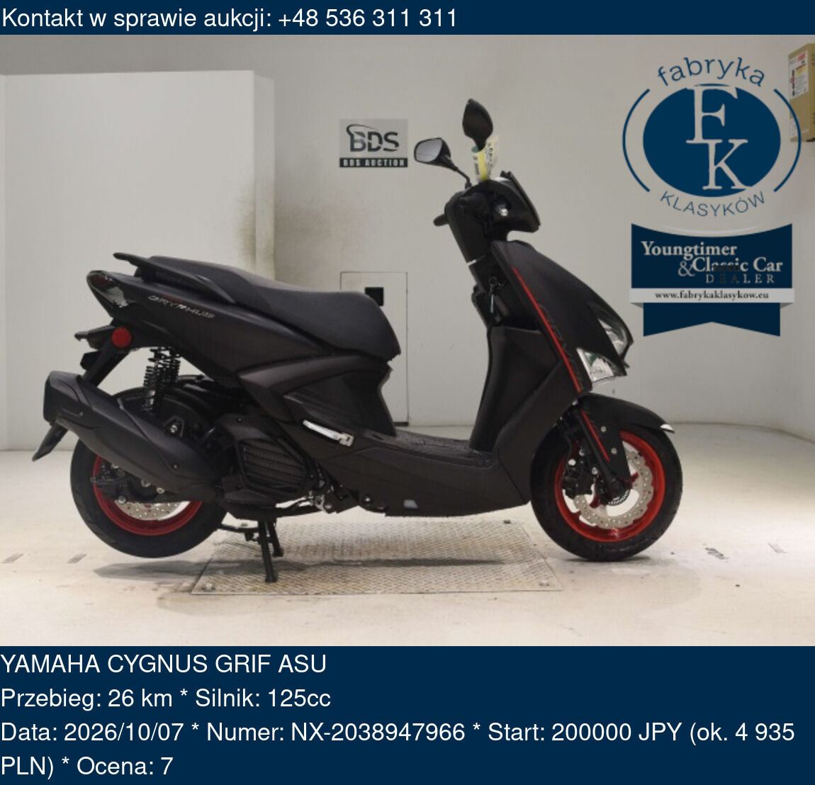YAMAHA CYGNUS GRIF ASU - zdjęcie 2