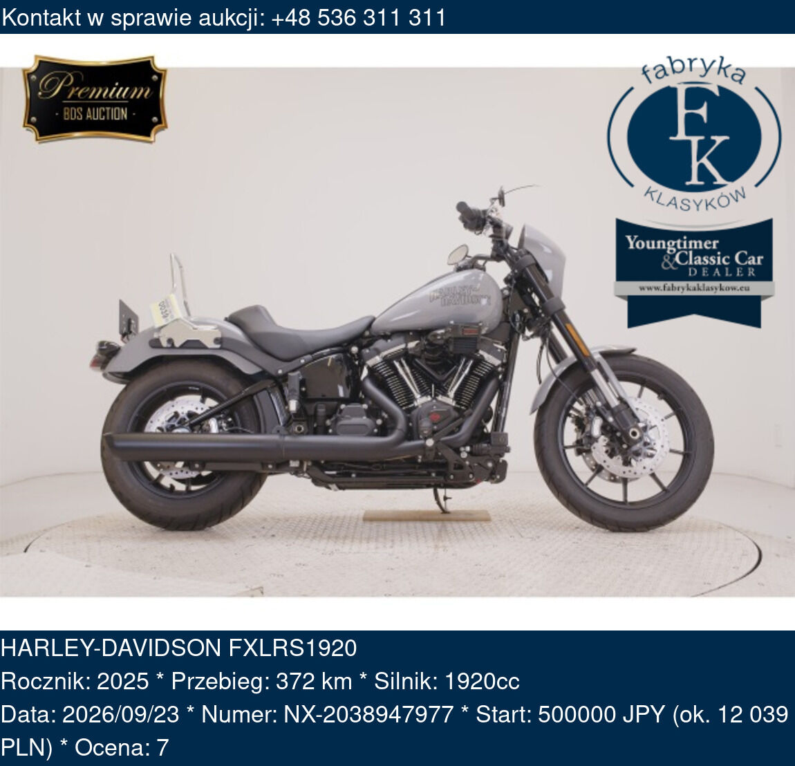 HARLEY-DAVIDSON FXLRS1920 2025 - zdjęcie 2