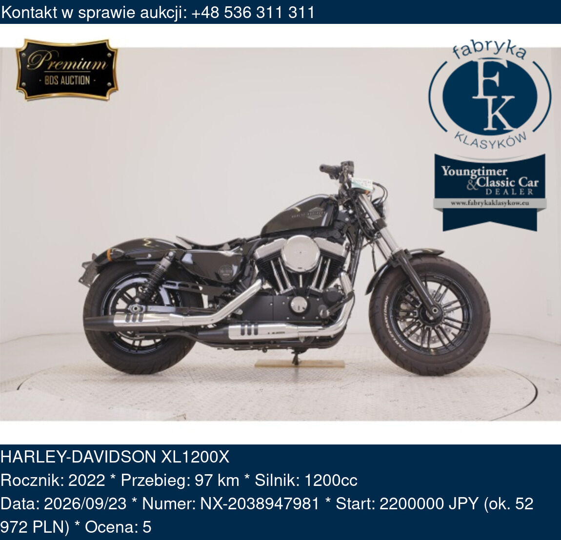 HARLEY-DAVIDSON XL1200X 2022 - zdjęcie 2
