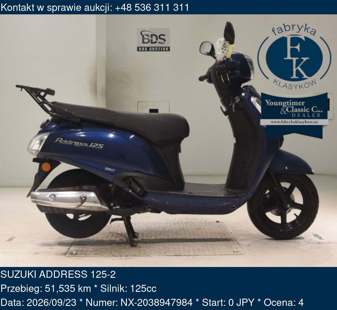 SUZUKI ADDRESS 125-2  - zdjęcie 2