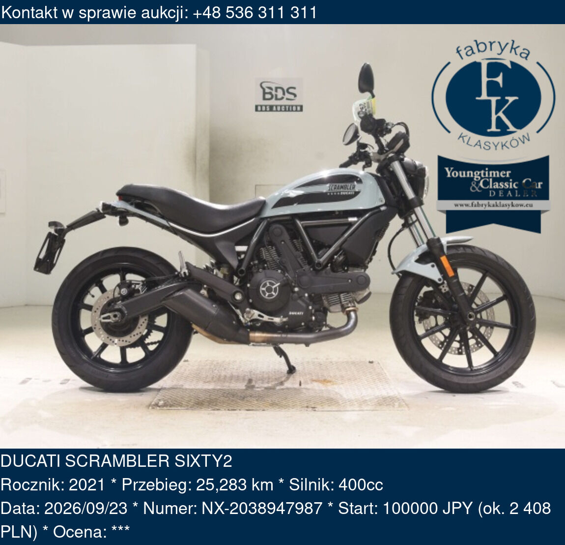 DUCATI SCRAMBLER SIXTY2 2021 - zdjęcie 2