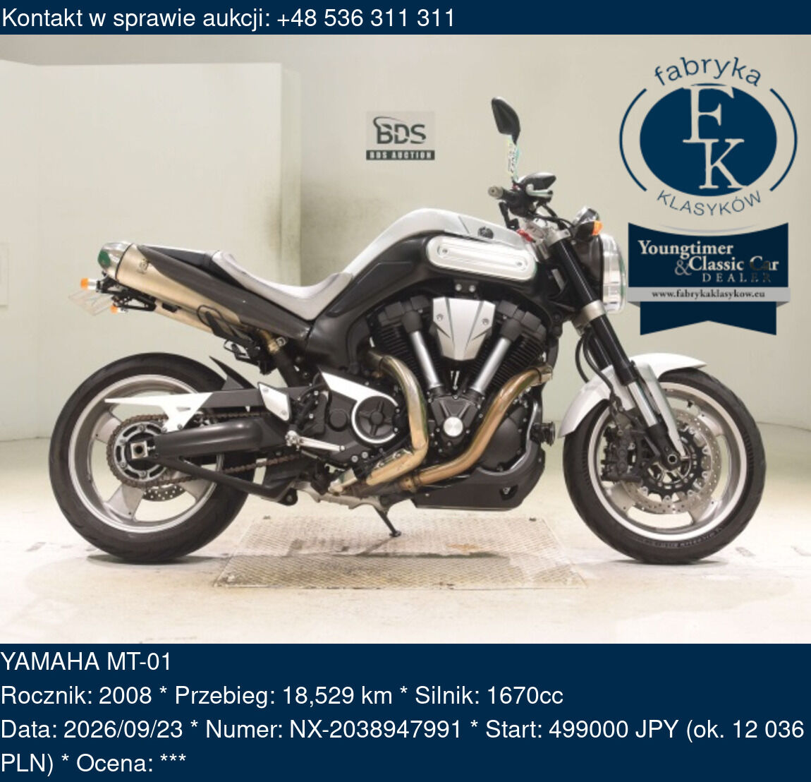 YAMAHA MT-01 2008 - zdjęcie 2