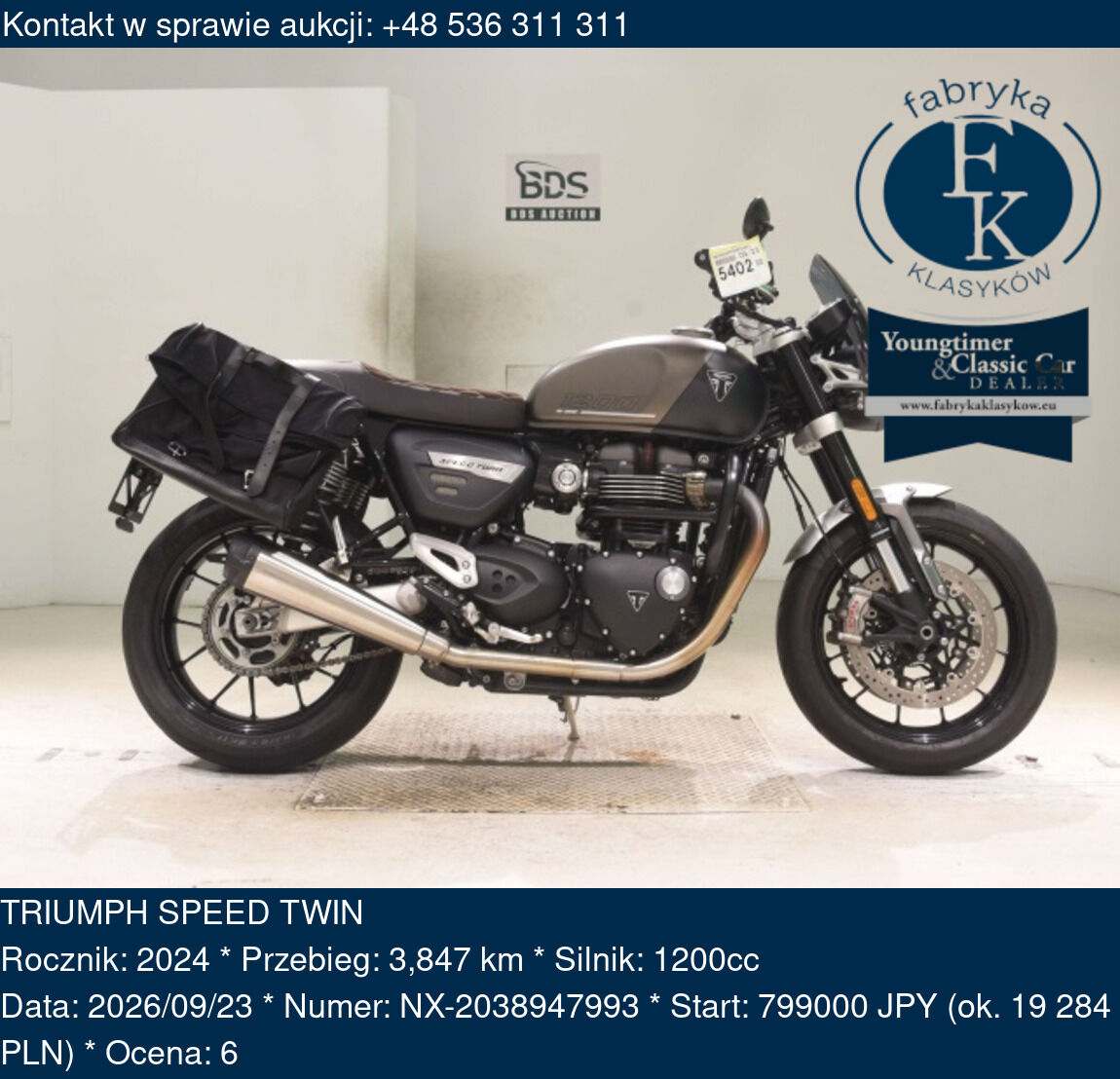 TRIUMPH SPEED TWIN 2024 - zdjęcie 2