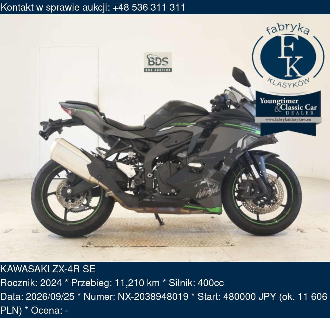 KAWASAKI ZX-4R SE 2024 - zdjęcie 2