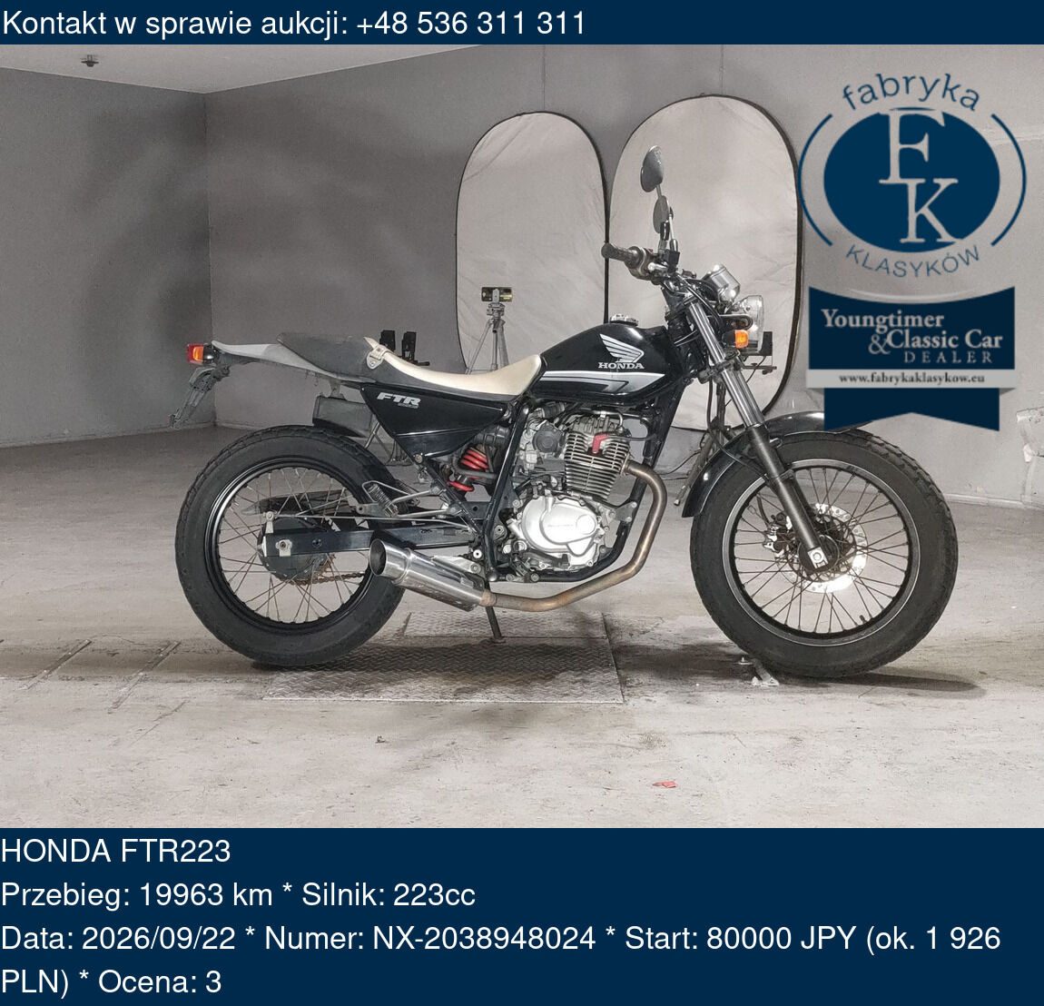HONDA FTR223  - zdjęcie 2
