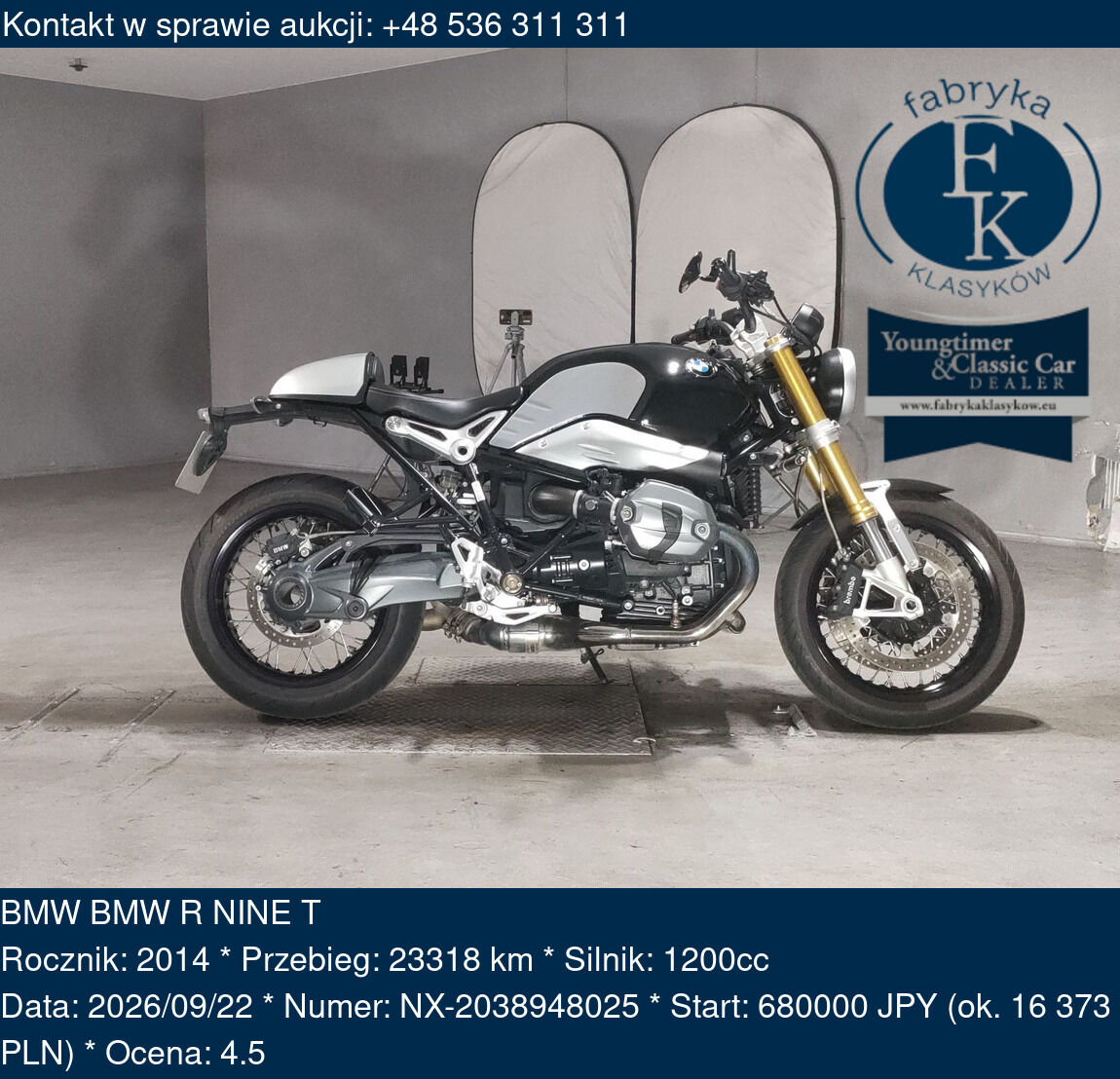 BMW BMW R NINE T 2014 - zdjęcie 2