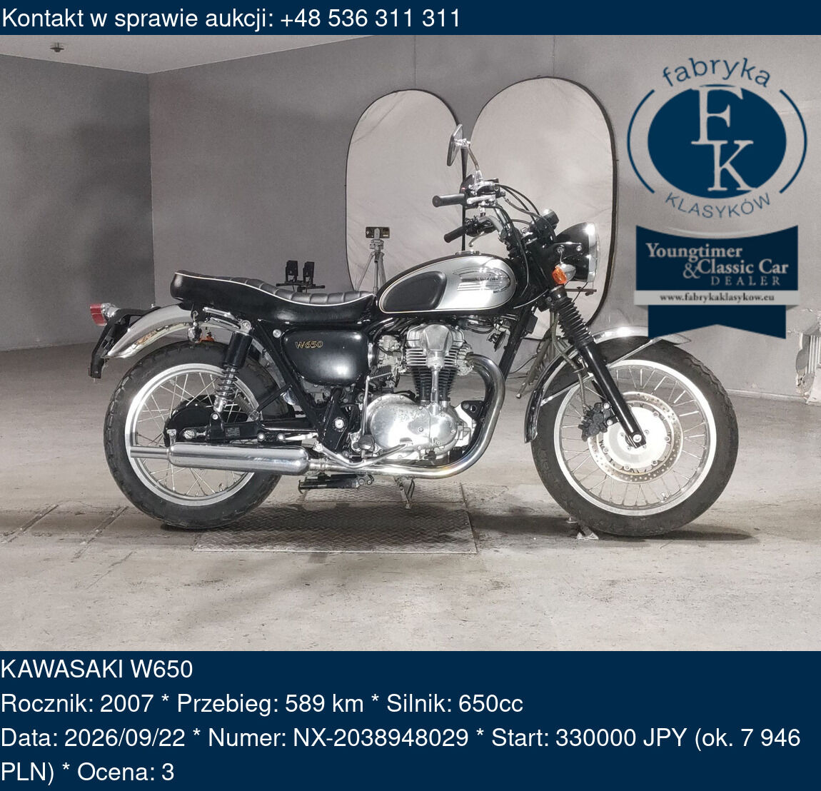 KAWASAKI W650 2007 - zdjęcie 2