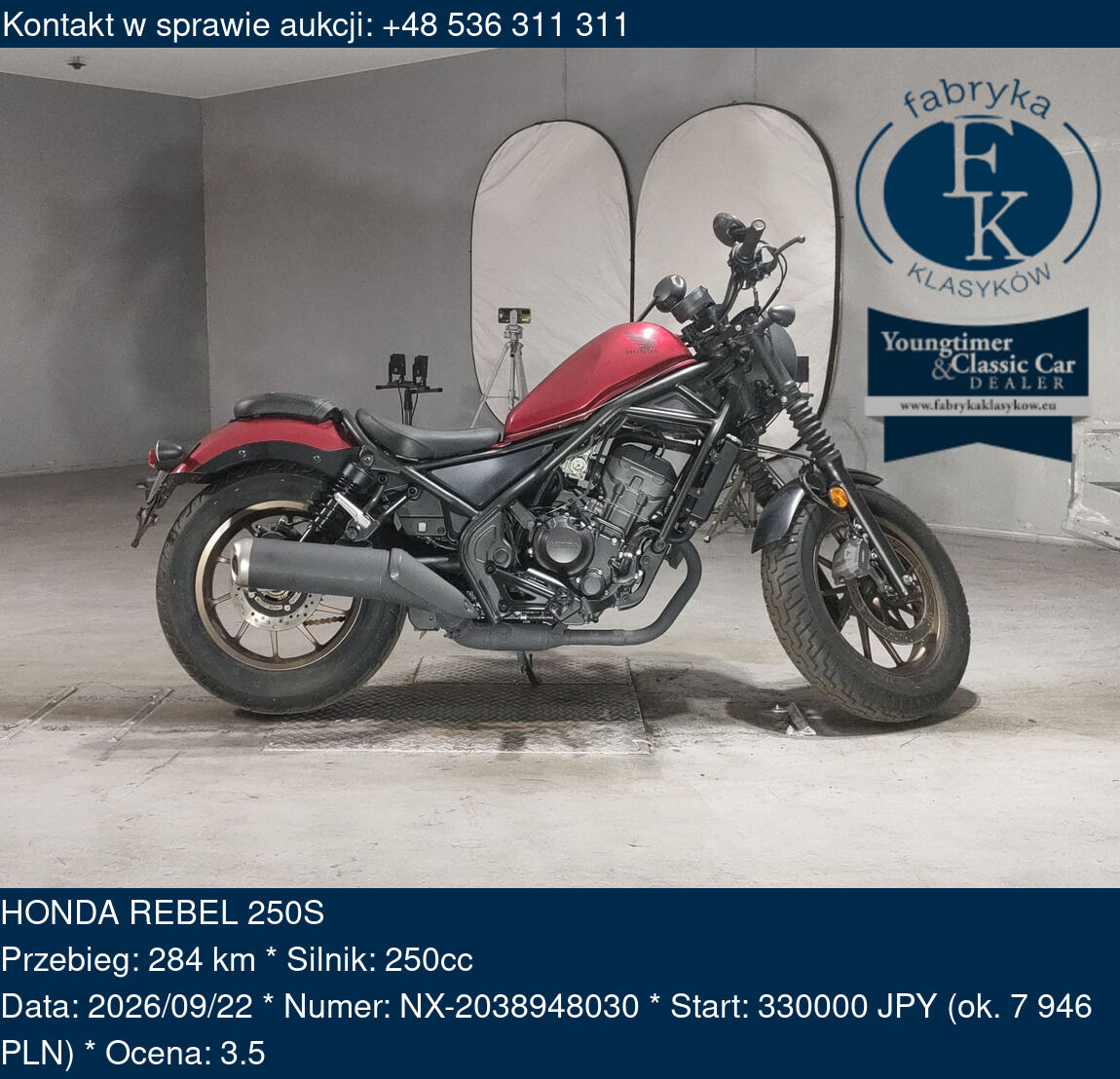 HONDA REBEL 250S  - zdjęcie 2