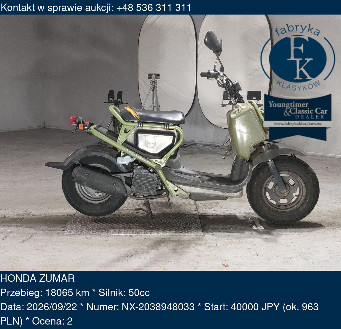 HONDA ZUMAR  - zdjęcie 2
