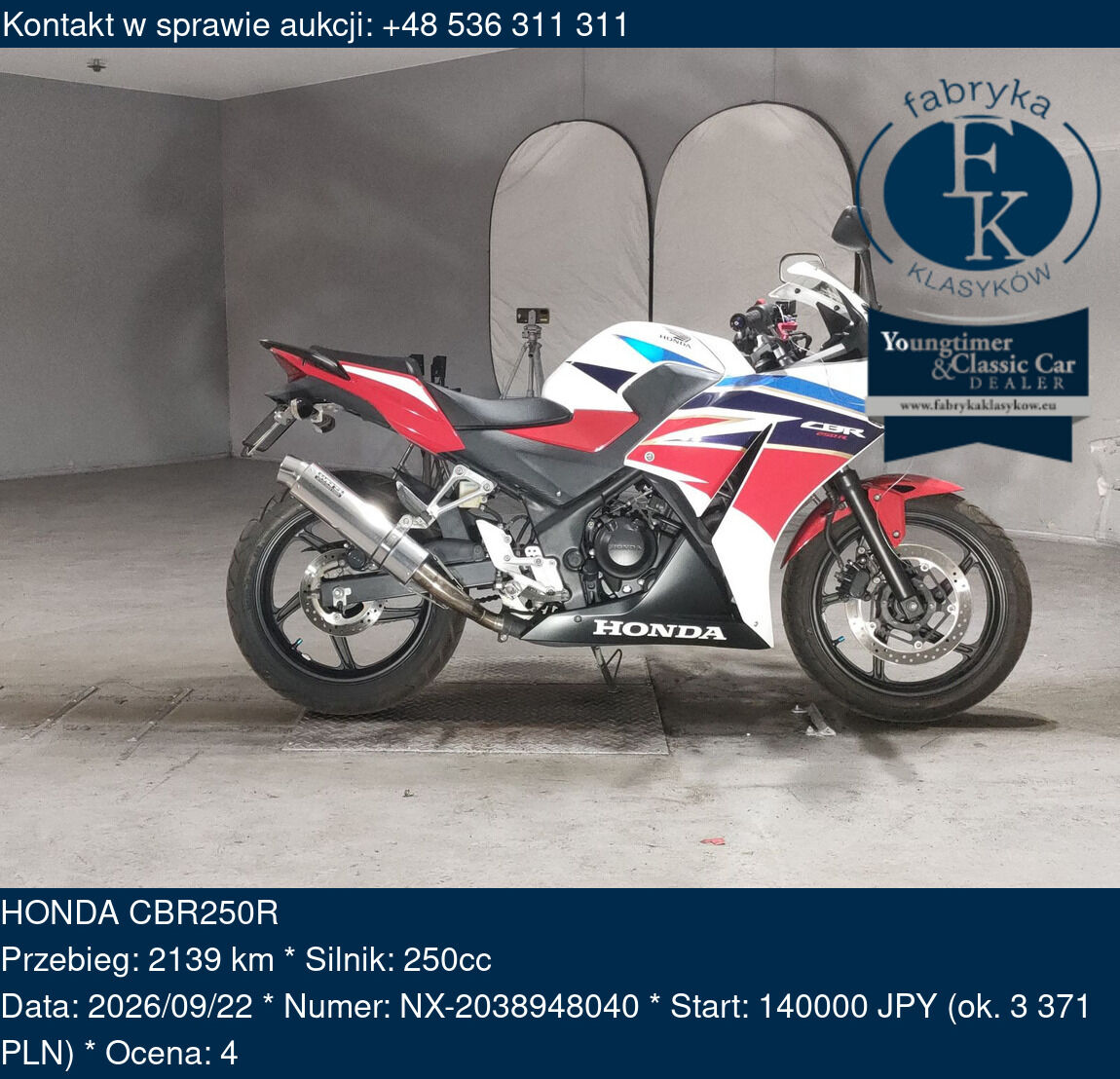 HONDA CBR250R  - zdjęcie 2
