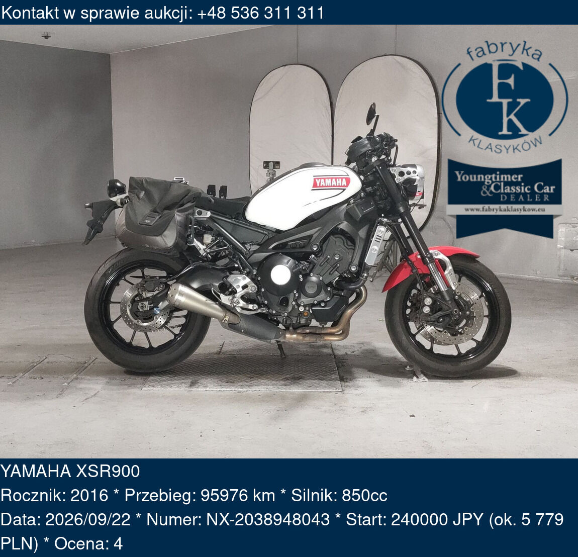 YAMAHA XSR900 2016 - zdjęcie 2