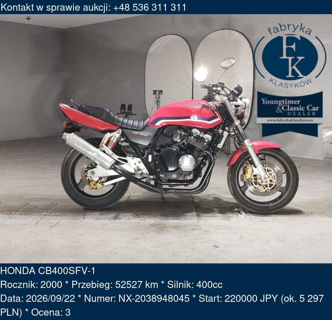 HONDA CB400SFV-1 2000 - zdjęcie 2