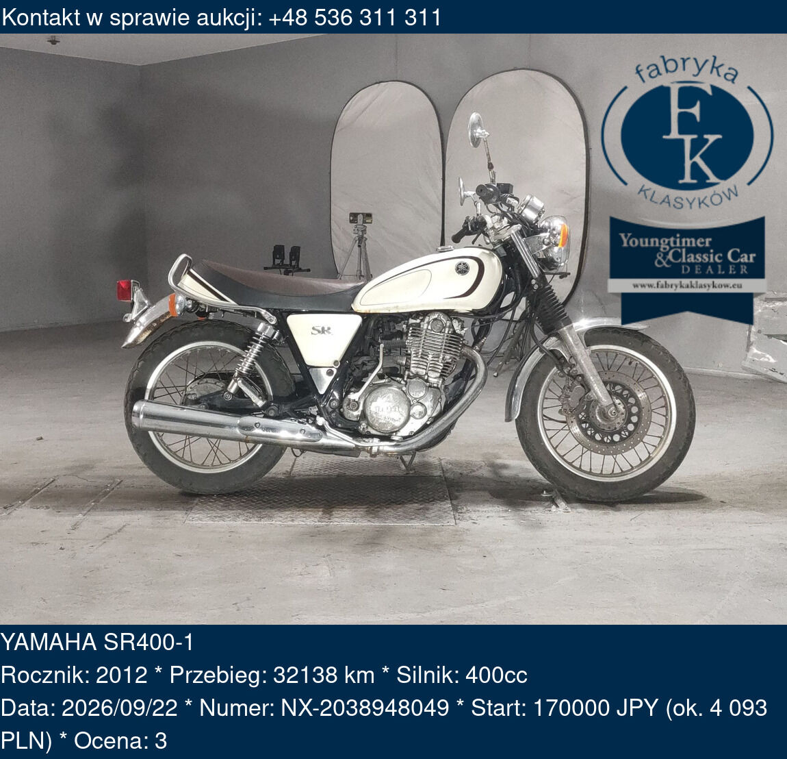 YAMAHA SR400-1 2012 - zdjęcie 2