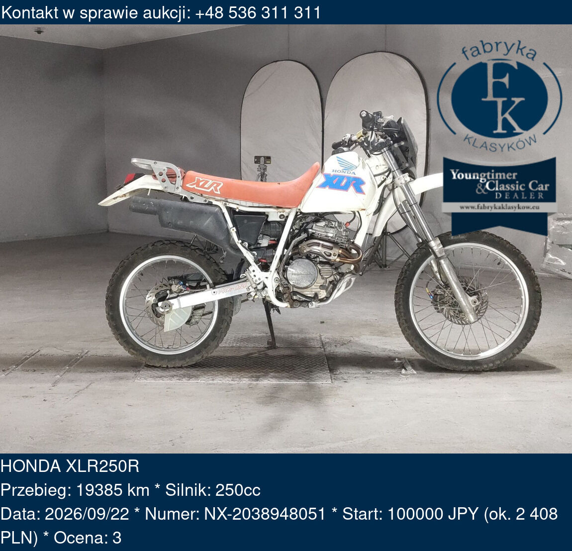 HONDA XLR250R  - zdjęcie 2