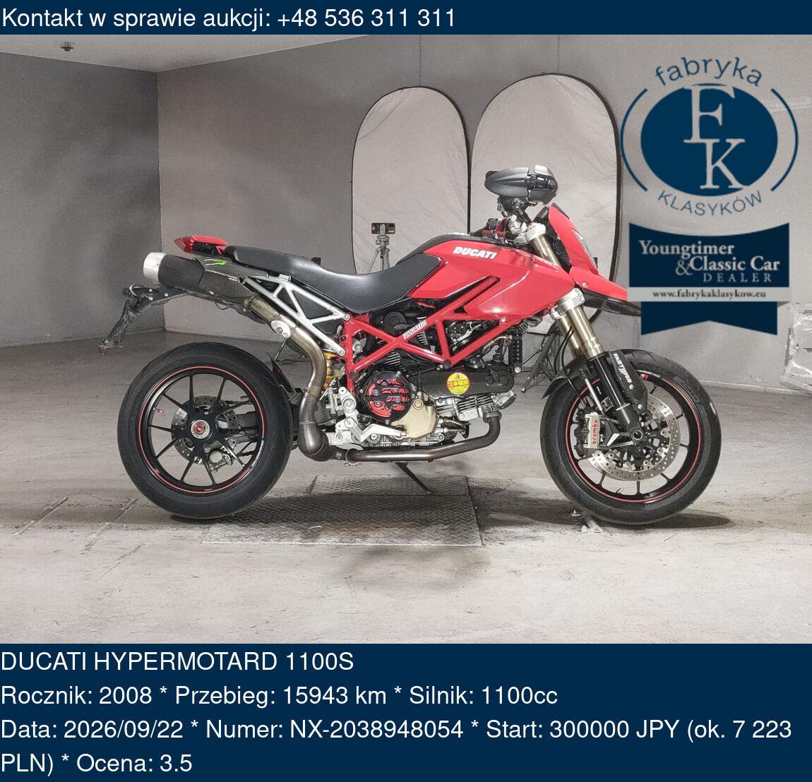 DUCATI HYPERMOTARD 1100S 2008 - zdjęcie 2