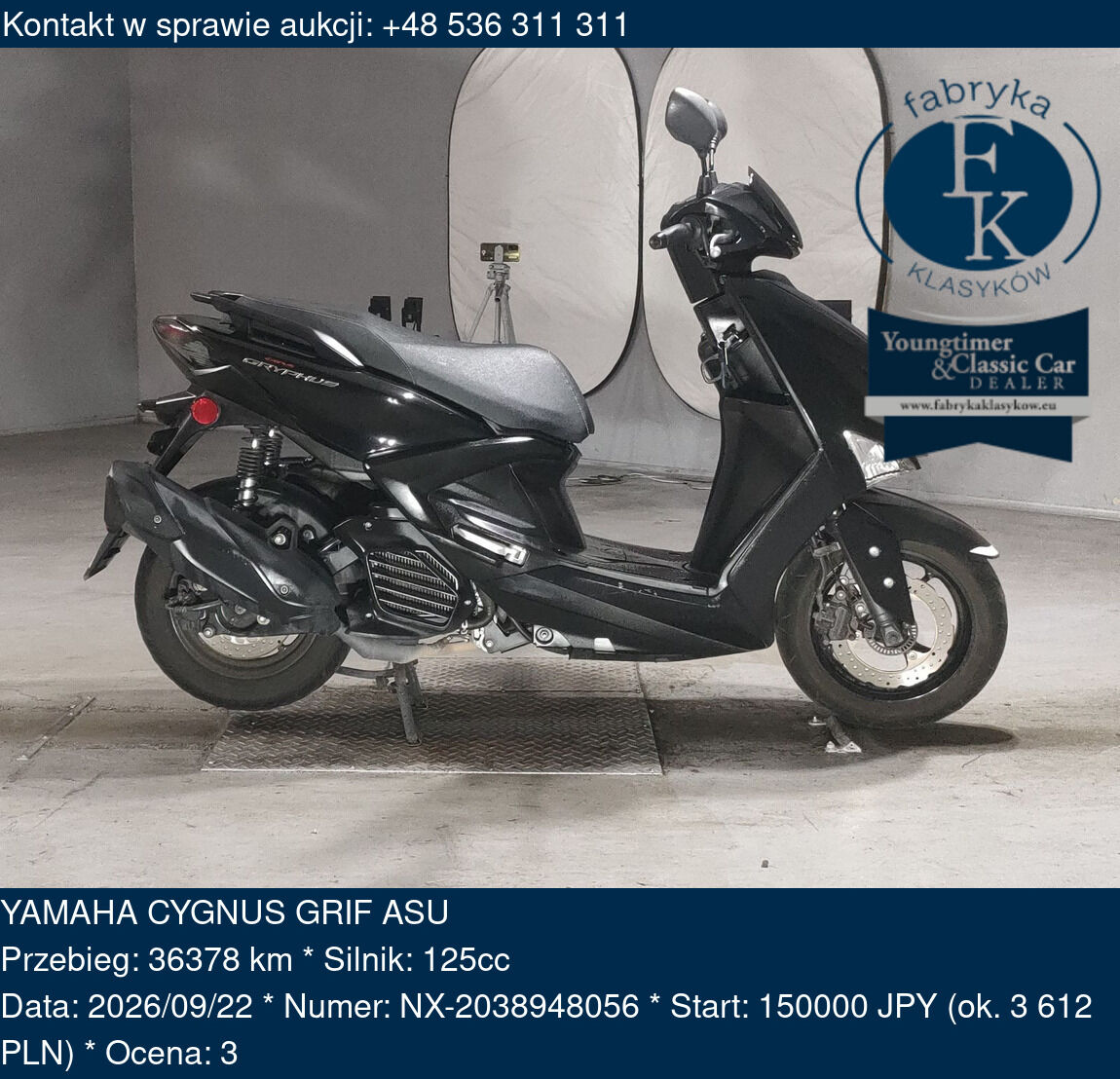 YAMAHA CYGNUS GRIF ASU  - zdjęcie 2