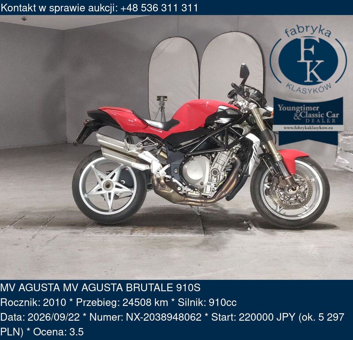 MV AGUSTA MV AGUSTA BRUTALE 910S 2010 - zdjęcie 2