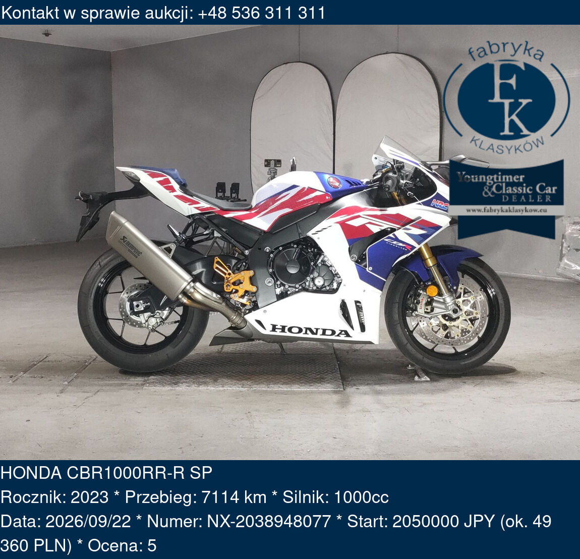 HONDA CBR1000RR-R SP 2023 - zdjęcie 2