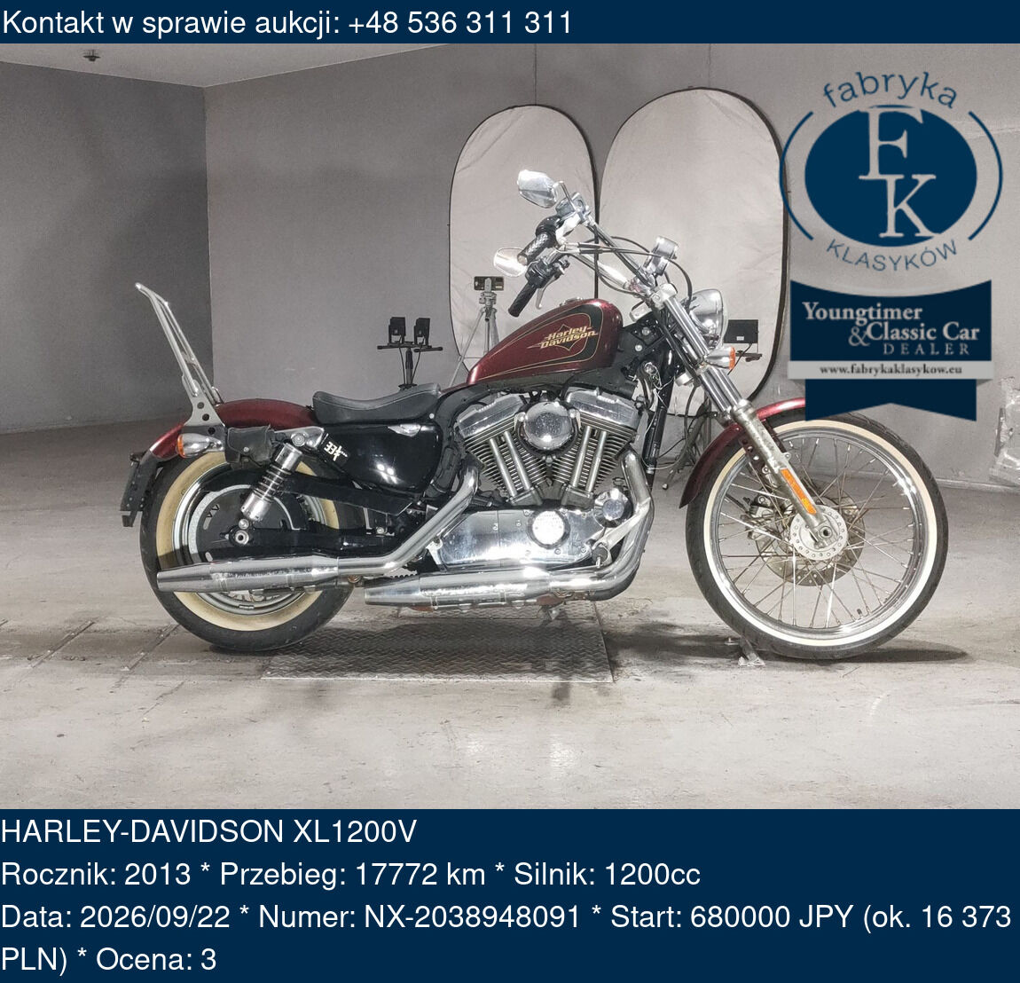 HARLEY-DAVIDSON XL1200V 2013 - zdjęcie 2
