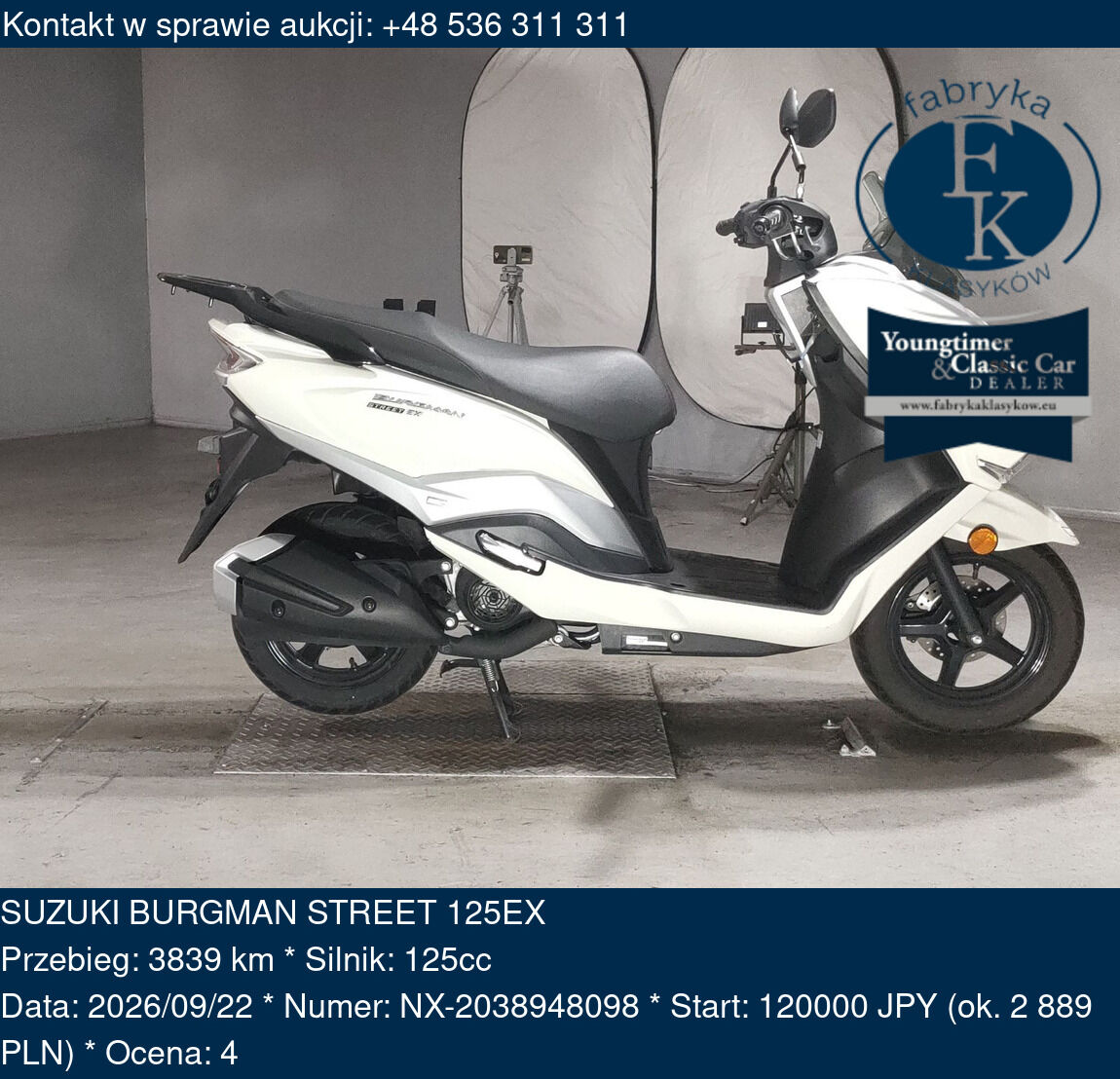 SUZUKI BURGMAN STREET 125EX  - zdjęcie 2
