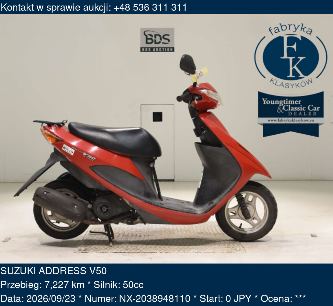 SUZUKI ADDRESS V50  - zdjęcie 2