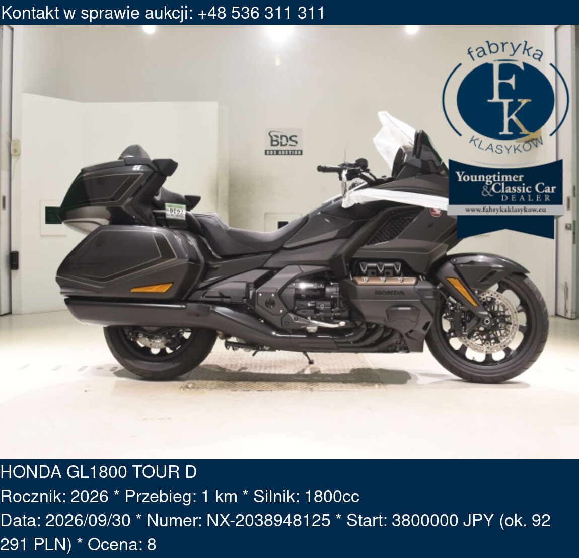 HONDA GL1800 TOUR D 2026 - zdjęcie 2