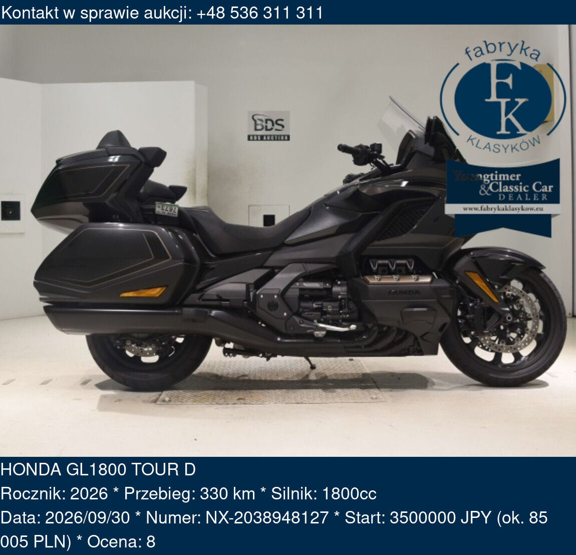 HONDA GL1800 TOUR D 2026 - zdjęcie 2