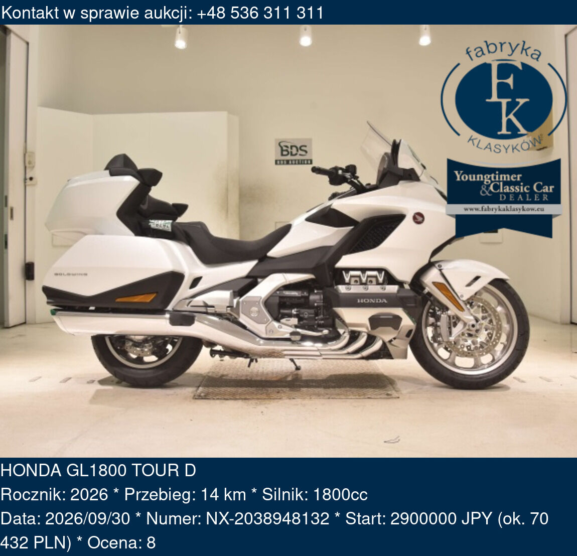 HONDA GL1800 TOUR D 2026 - zdjęcie 2
