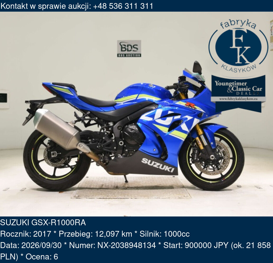 SUZUKI GSX-R1000RA 2017 - zdjęcie 2