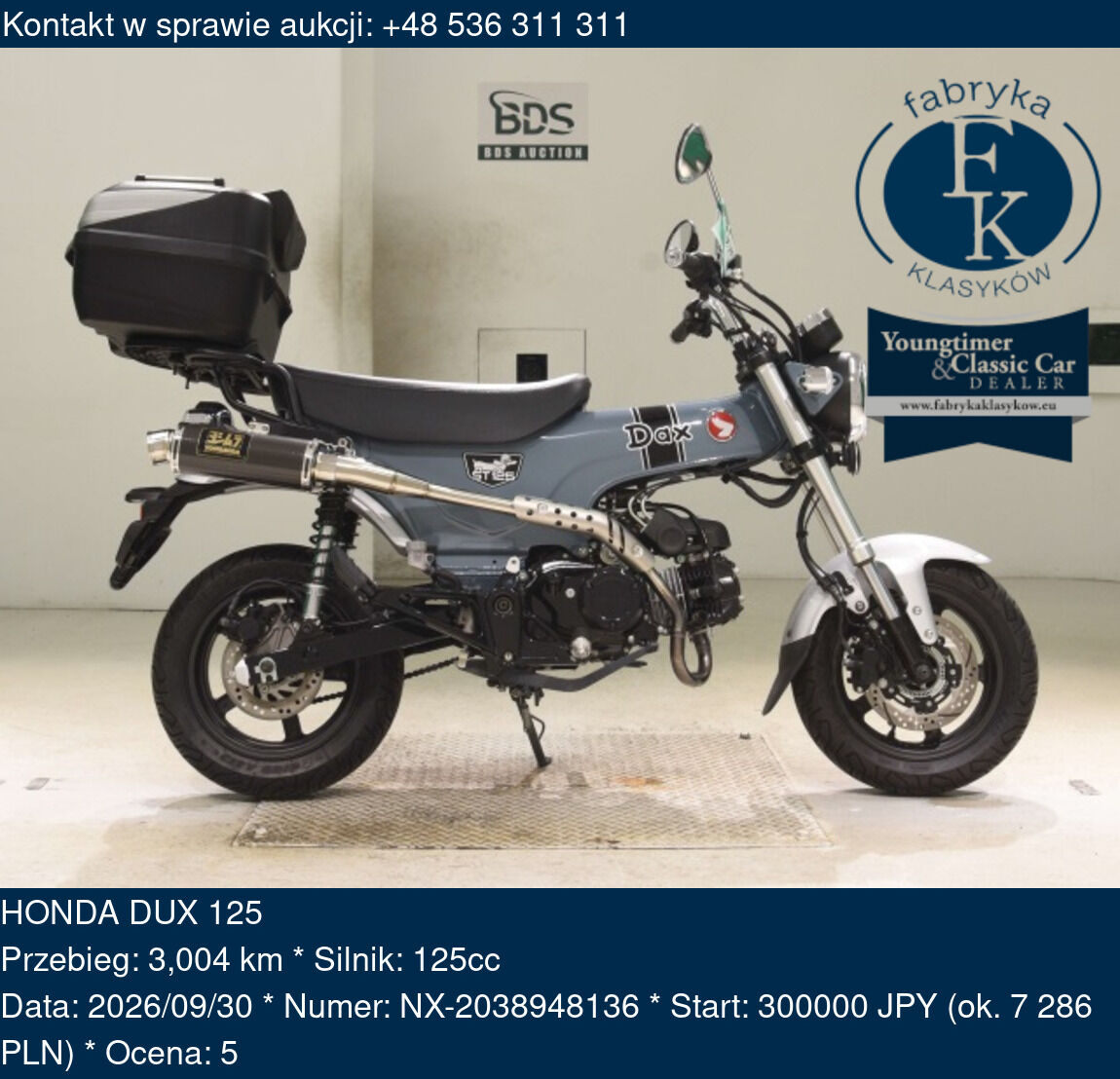 HONDA DUX 125  - zdjęcie 2