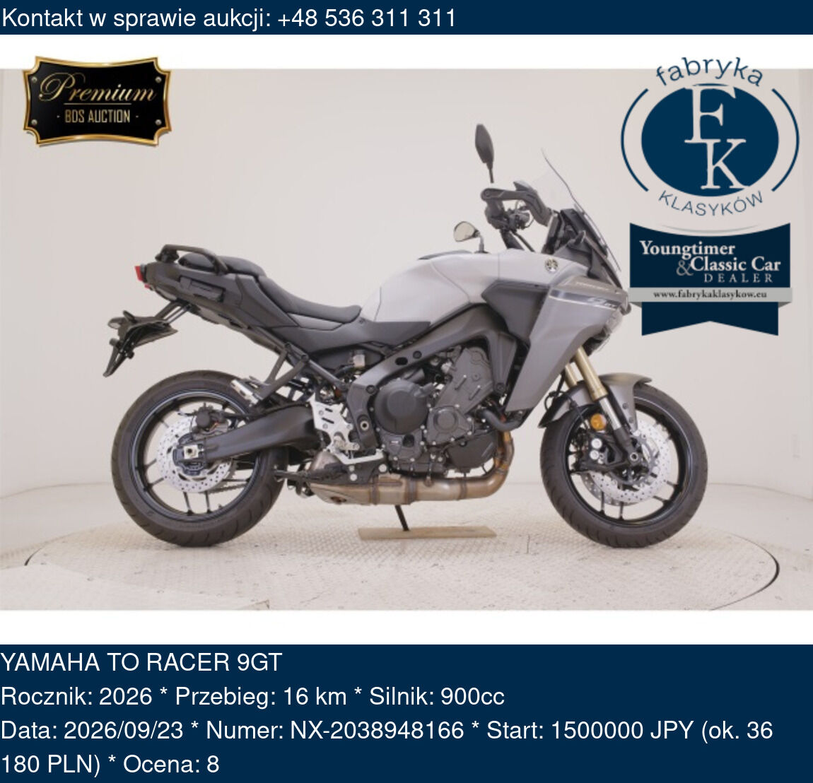 YAMAHA TO RACER 9GT 2026 - zdjęcie 2