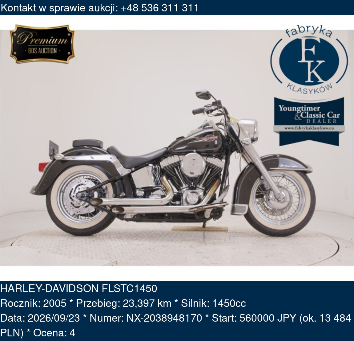 HARLEY-DAVIDSON FLSTC1450 2005 - zdjęcie 2