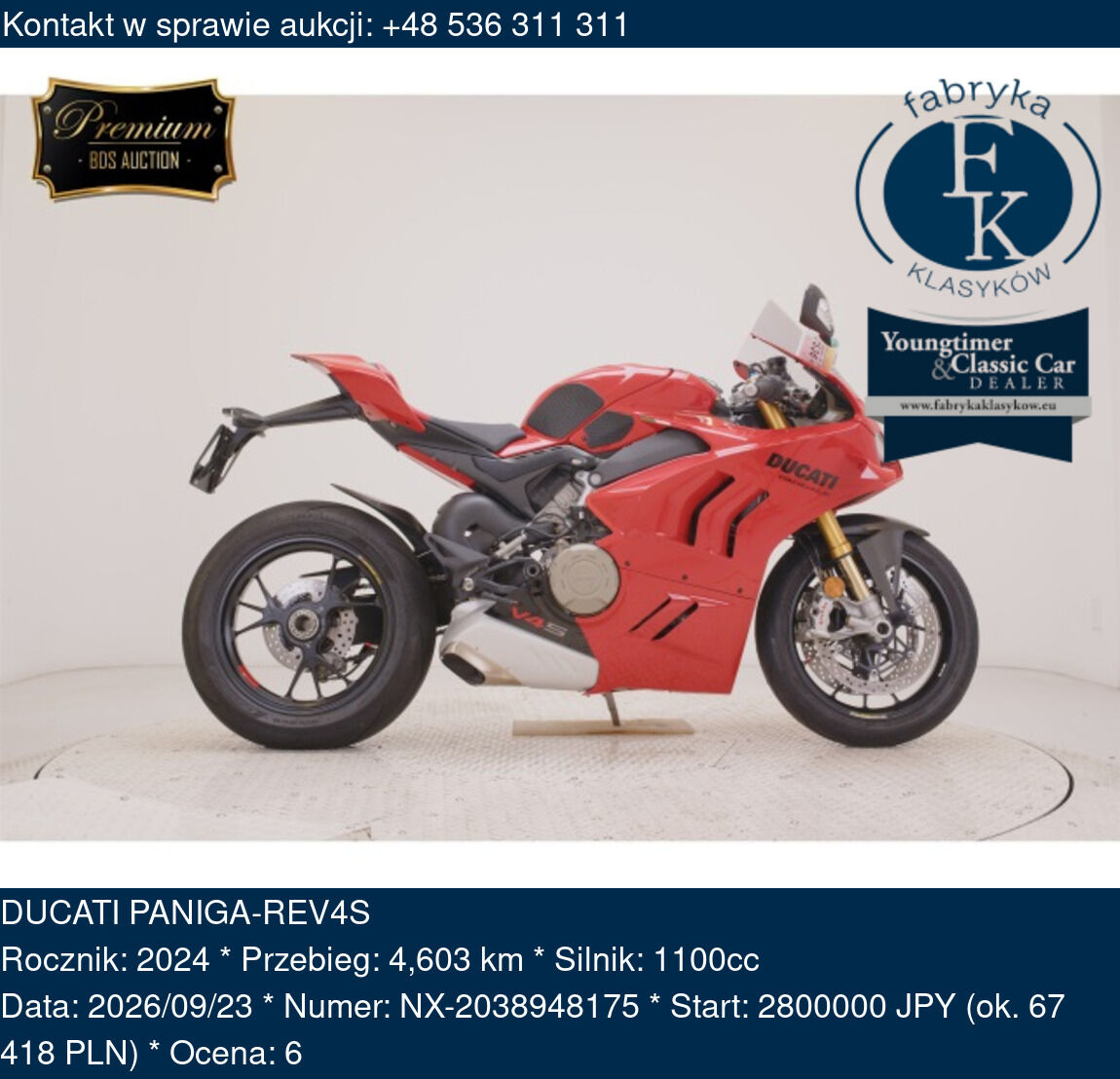 DUCATI PANIGA-REV4S 2024 - zdjęcie 2
