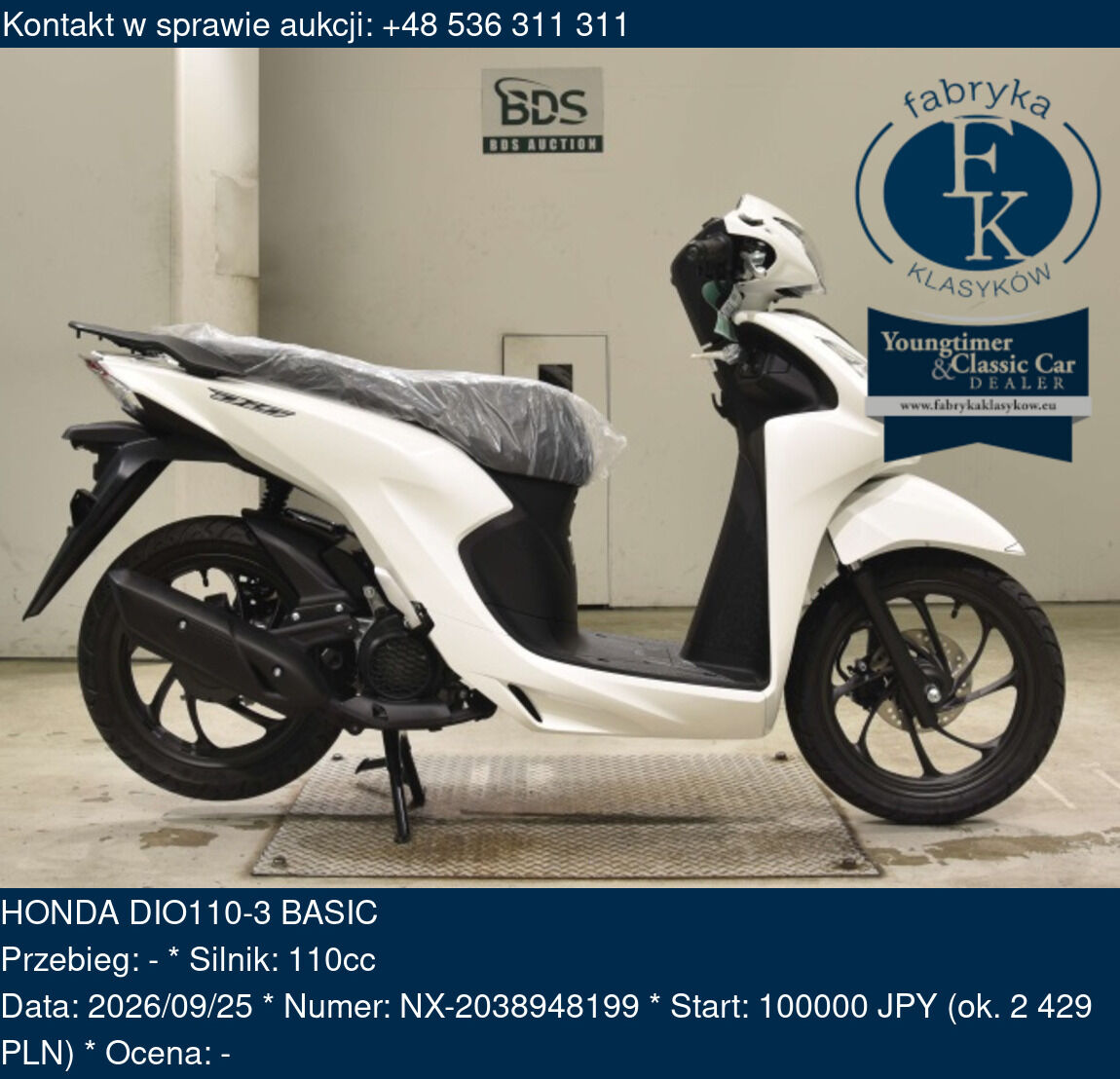 HONDA DIO110-3 BASIC  - zdjęcie 2