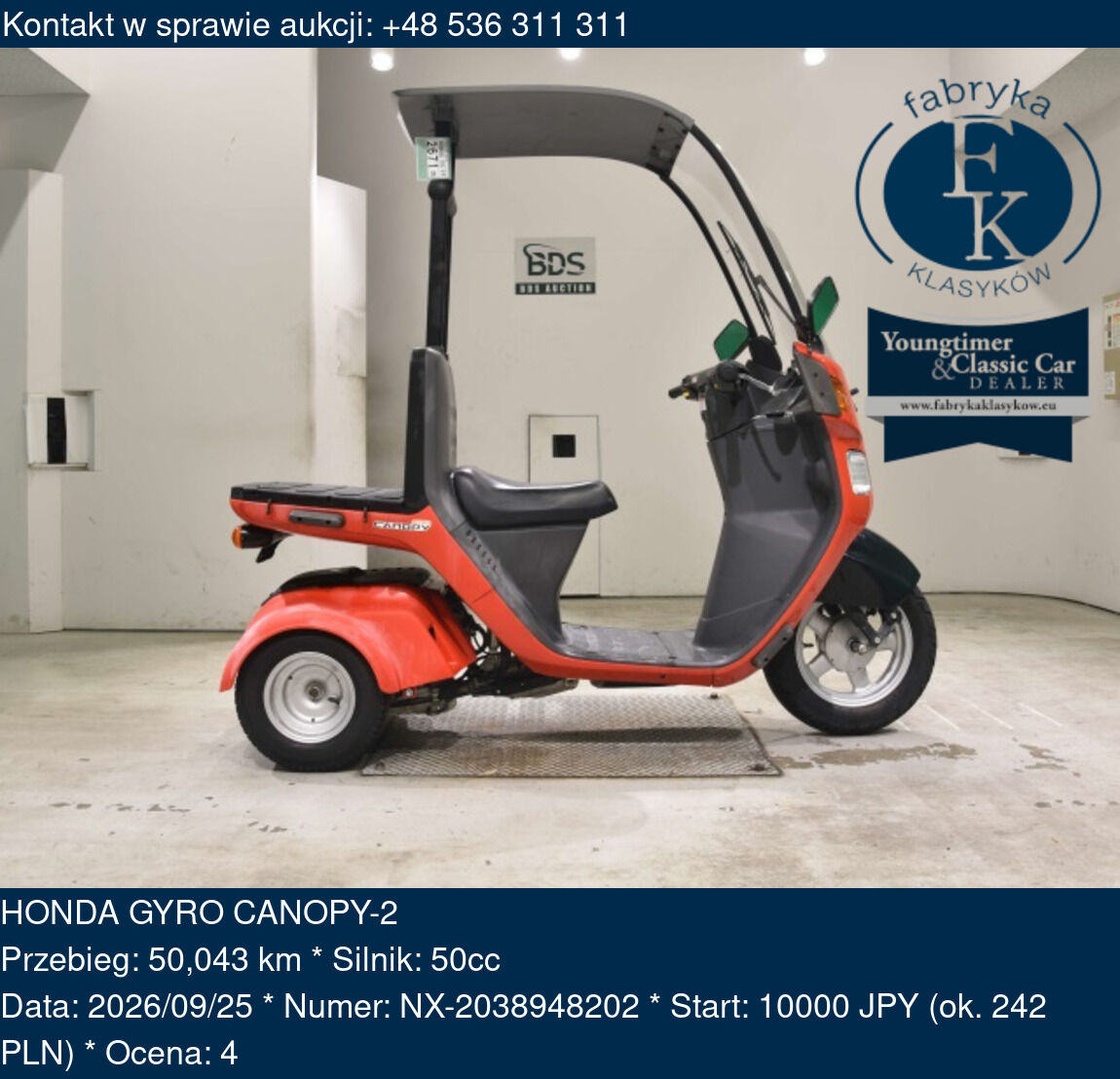 HONDA GYRO CANOPY-2  - zdjęcie 2