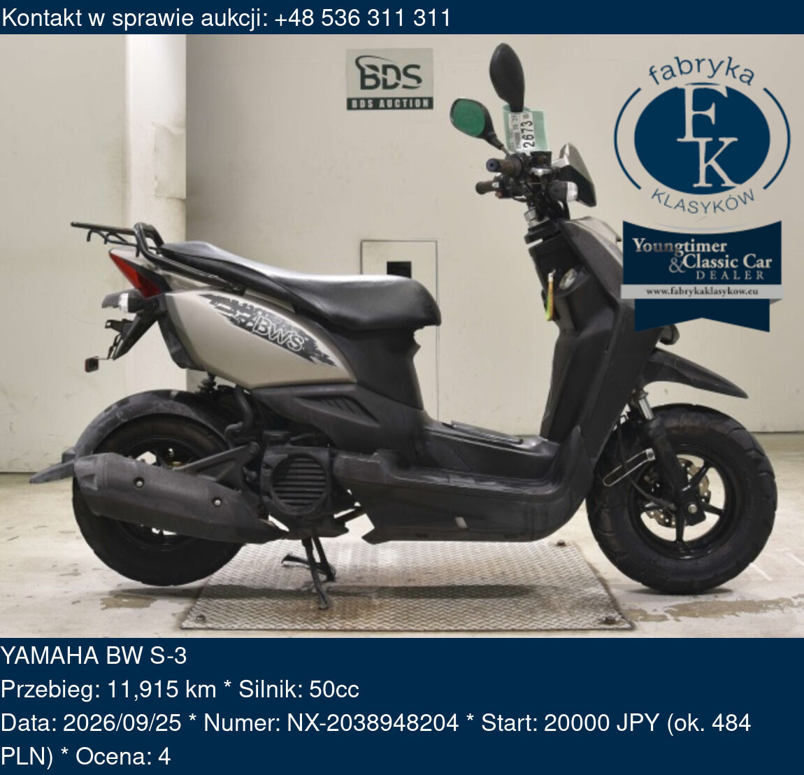 YAMAHA BW S-3  - zdjęcie 2
