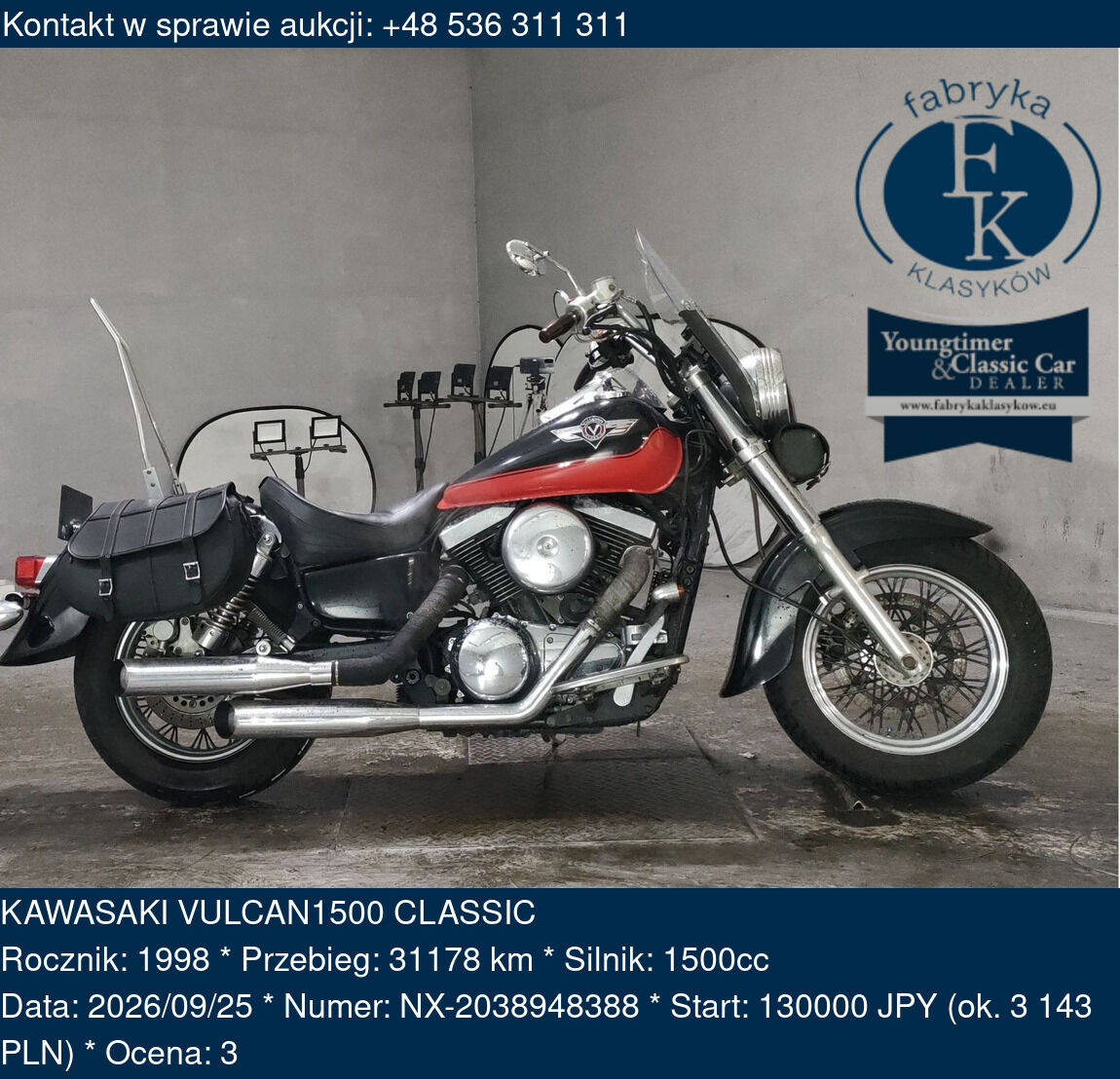KAWASAKI VULCAN1500 CLASSIC 1998 - zdjęcie 2