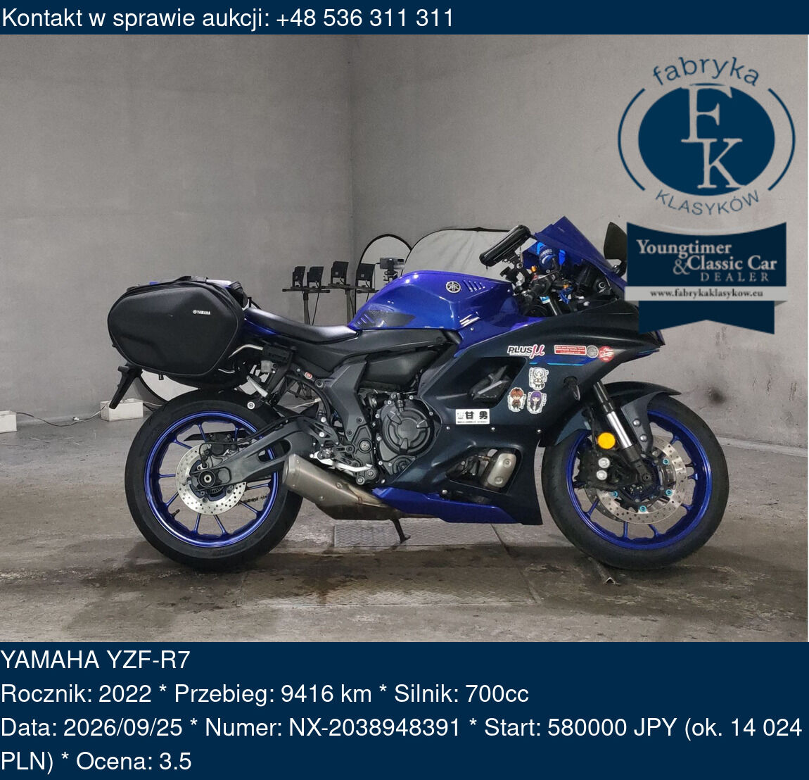 YAMAHA YZF-R7 2022 - zdjęcie 2