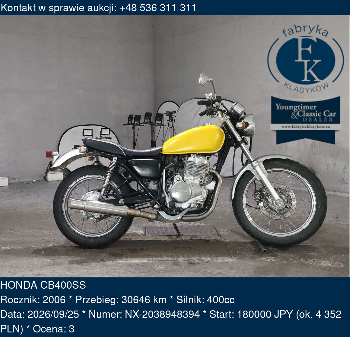 HONDA CB400SS 2006 - zdjęcie 2