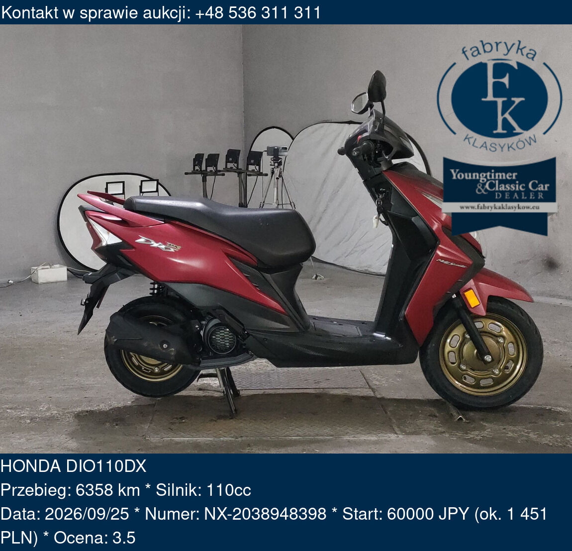 HONDA DIO110DX  - zdjęcie 2